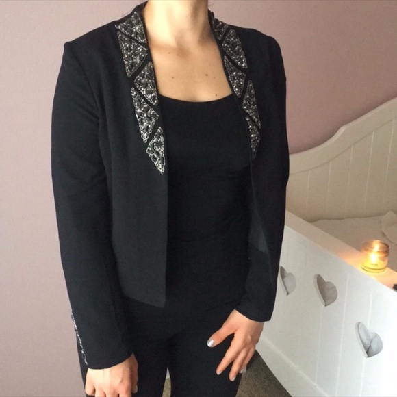 denim lambswool jacket